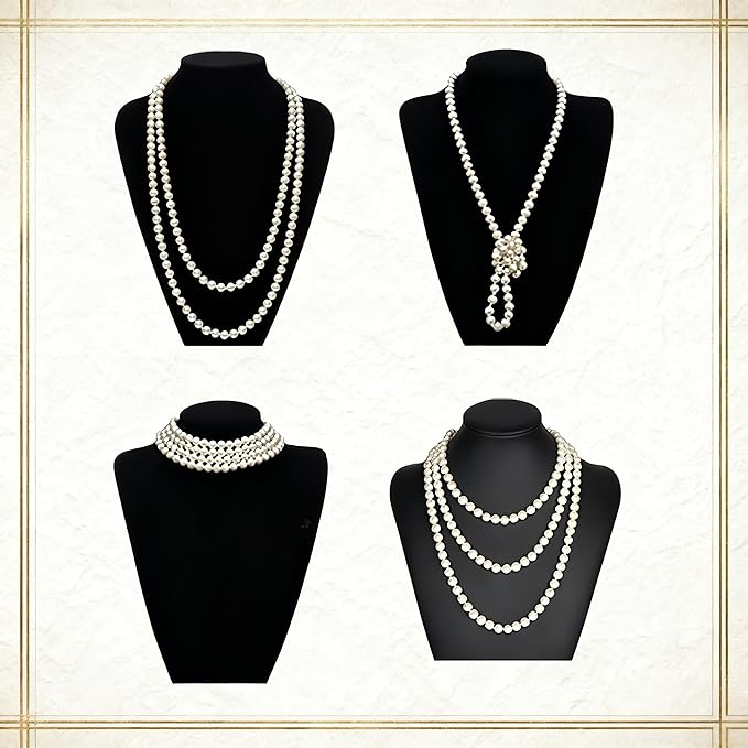 1920s Flapper Gatsby Accessories Set for Women Roaring 20's Theme Party Costume Kit Fashion Roaring 20's Theme Set