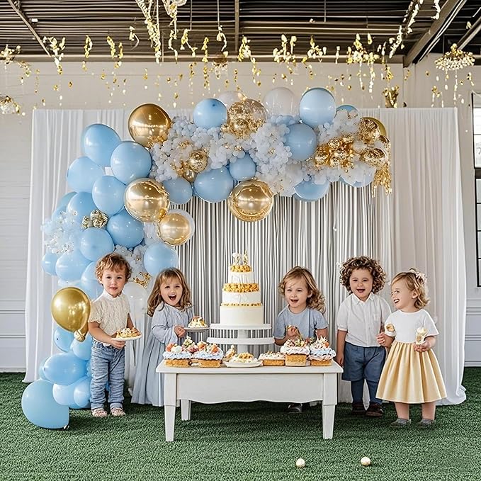Blue Balloons, 60 PCS Light Blue Balloons 12 Inch Latex Balloon for Birthday Party Decoration, Wedding, Baby Shower, Bridal Shower, Holiday Party Decoration and Balloon Garland