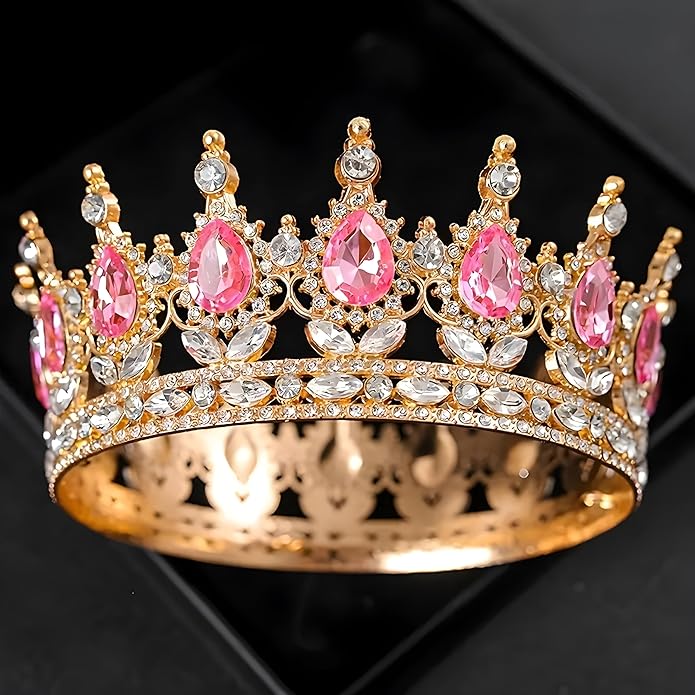 Crown Tiara for Women Queen Crown Rhinestone Wedding Crowns Birthday Tiara Women's Hair Accessories Costume Party Halloween Decor Prom Gifts