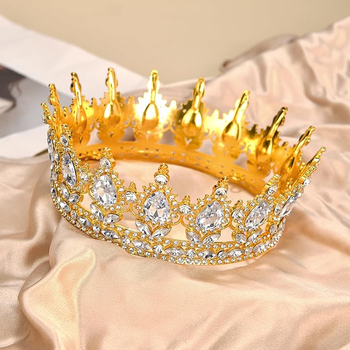 Crown for Women Crystal Rhinestone Wedding Tiara Queen Hair Accessories for Birthday Prom Pageant Princess Headband