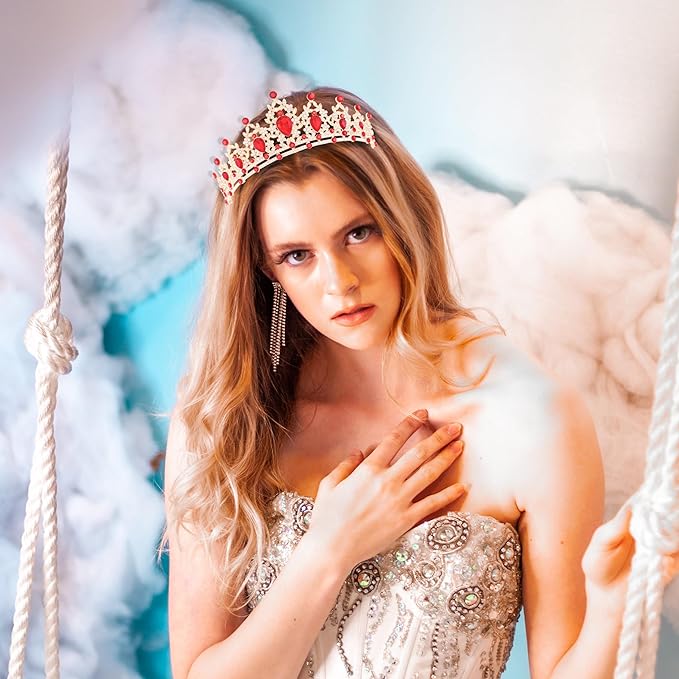 Princess Tiara and Crown for Women Wedding Tiaras for Bridal girls Tiaras and Crystal Crowns Rhinestone Headband Metal Hair Accessories for Costume Birthday Party Prom Gifts