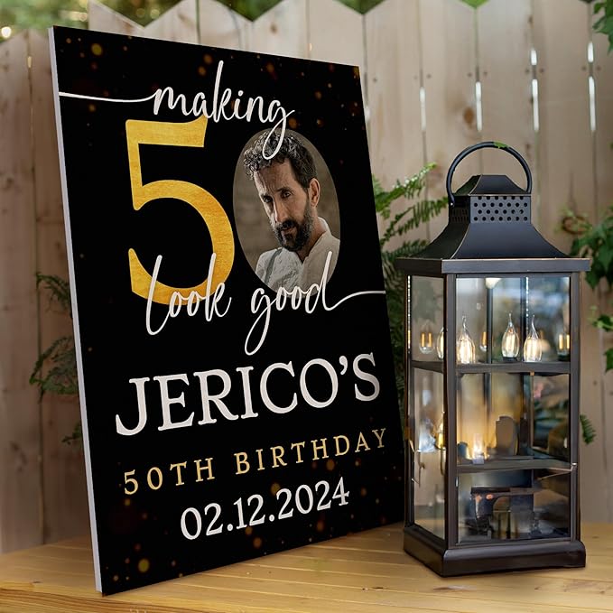 18"x24" Custom Welcome Sign for Party, Personalized Welcome Sign for Birthday Party, Custom Sign in Acrylic, Foam Board, or Coroplast Welcome Signs B (Design I)