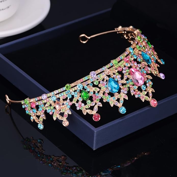 Kamirola - Queen Crown and Tiaras Princess Crown for Women and Girls Crystal Headbands for Bridal, Princess for Wedding and Party（01）