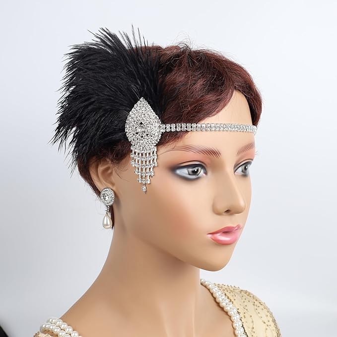 1920s Flapper Accessories Sets Roaring 20s Gatsby Costume Accessories Set for Women