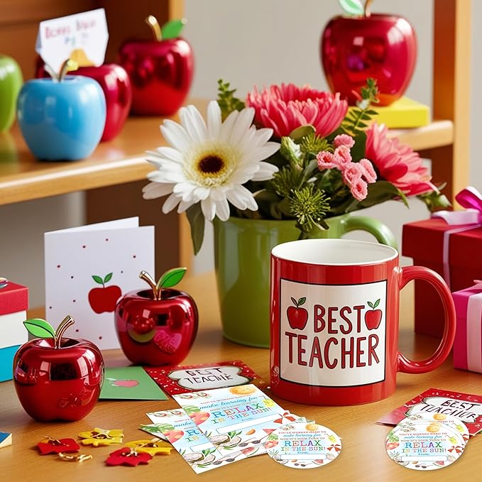 Teacher Appreciation Gift Tags, 40 Pcs Thank You Tags, Summer Stickers for Presents Wrapping Envelope Seals Lables Boxes Cards Party Favor Decorations A05
