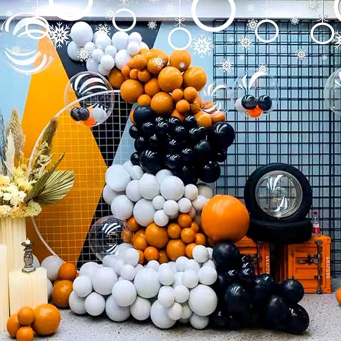 KAWKALSH Black Balloon Arch Kit 111Pcs 18 12 5 Inch Latex Party Balloons Garland for Birthday Baby Shower Wedding Engagement Anniversary Christmas Party Decorations