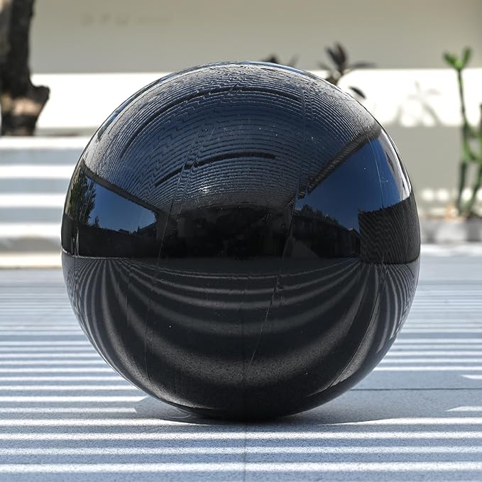 Yescom 20" Inflatable Mirror Ball Giant Reusable Hanging Large Disco Balloon Decoration for Party Wedding Event Concerts Stage Decor Black