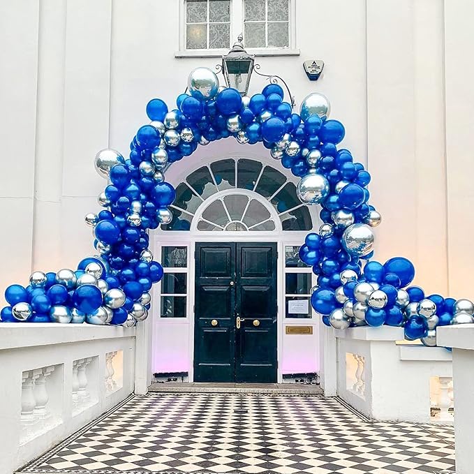 PartyWoo Royal Blue Balloons 50 pcs 12 Inch Matte Dark Blue Latex Helium Balloons for Graduation Independence Day Memorial Day Baseball Baby Shower Gender Reveal Birthday Party Decorations Blue-Y59