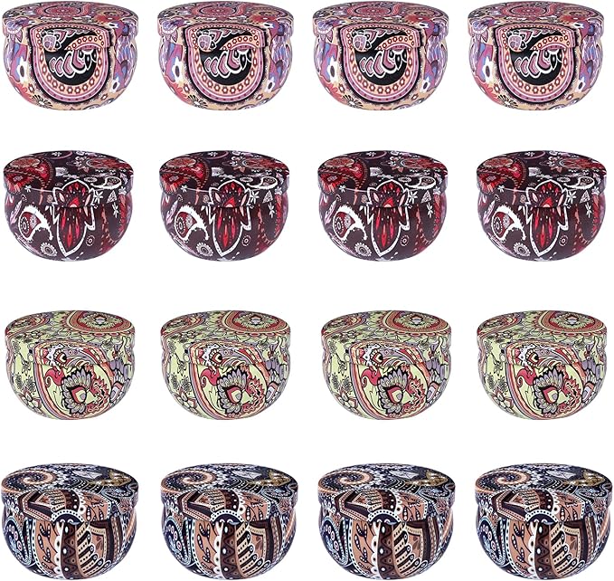 16 Pack Scented Candles Gift Set, Natural Soy Wax Travel Tin Candles for Home Scented, Ideal for Christmas, Birthday, Thanksgiving, Valentines Day Gifts