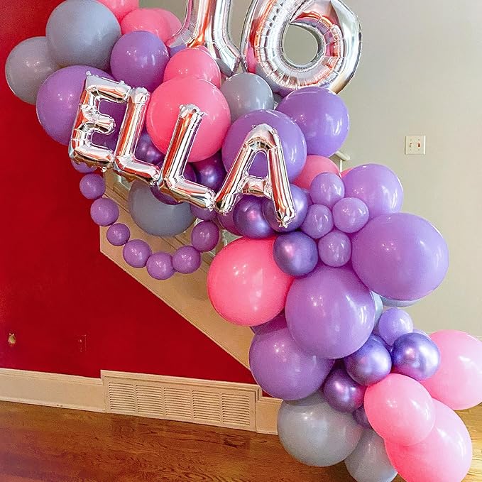Purple Balloons, 66pack 12inch Purple Latex Party Balloons for Halloween, Graduation, Wedding, Birthday, Baby Shower, Anniversary, Valentine's Day Party Decorations