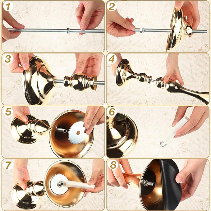 Sadnyy 16 Pcs Metal Flower Arrangements Stand Metal Wedding Centerpiece Stand Tall Table Decor Flower Vase for Wedding Reception Centerpieces Event Party Hotel Home Decor(12.6 Inch,Gold)