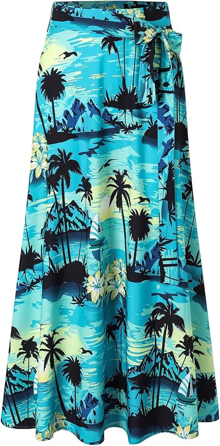 Cromoncent Matching Hawaiian Outfits for Family, Dad and Son Matching Luau Beach Tropical Shirts Mommy Daughter Tropical Sets