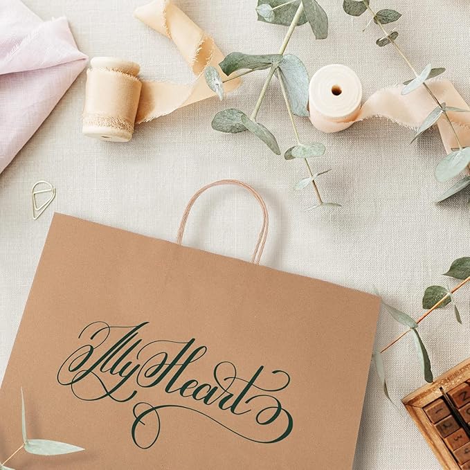 GSSUSA 16x6x12 Inches Large Paper Bags with Handles, 6000 Pack Brown Paper Gift Bag, Recyclable Kraft Paper Shopping Bags for Small Business, Party Favor, Craft Bag for Boutique