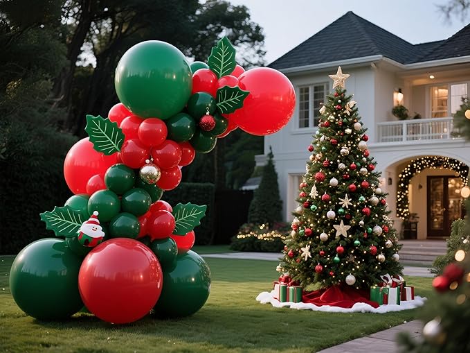 Red Balloons 145pcs Different Sizes 5in 10in 12in 18in Red Latex Balloon Helium Arch Kit Garland for Graduation Wedding Valentines Day Baby Shower Birthday Party Decoration