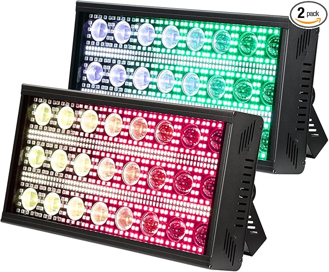 Betopper LF2405 300w Matrix Beam Strobe Effect Lights，Stage Lights Wash Strobe Light, Super Bright Large Flash Stage Lighting, DMX Dj Strobe Lights for Parties Club Disco Xmas etc（2）