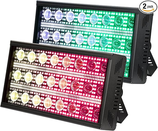 Betopper LF2405 300w Matrix Beam Strobe Effect Lights，Stage Lights Wash Strobe Light, Super Bright Large Flash Stage Lighting, DMX Dj Strobe Lights for Parties Club Disco Xmas etc（2）