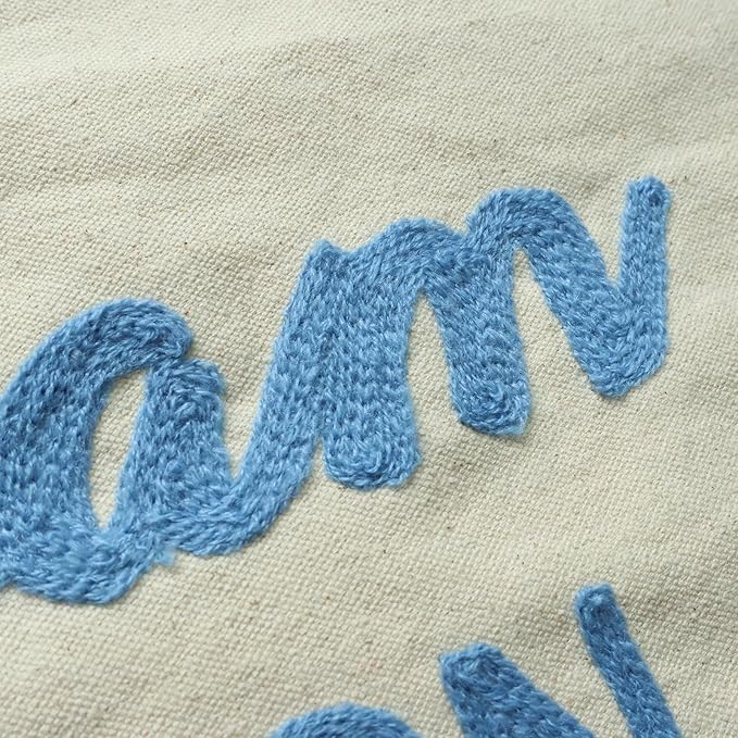 Personalized Hand Embroidered Baby Name Banner, Custom Name Canvas Nursery Sign for Kids Room Bedroom, Customized Nursery Sign Decor for Boys & Girls, Baby Shower Birthday Party Gift