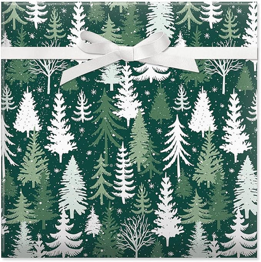Current Holiday Forest Christmas Rolled Wrapping Paper - Premium Jumbo 23-Inch x 32-Foot Gift Wrap Roll, 61 Square Feet Total