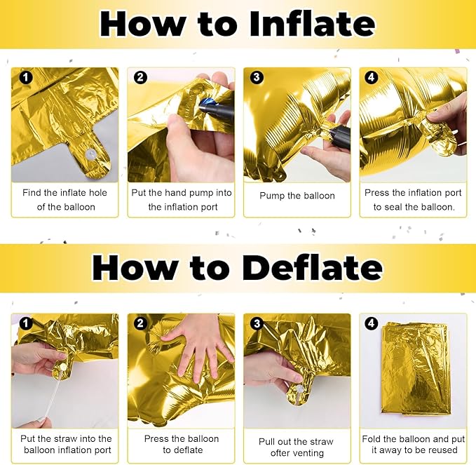 Large Custom Balloon Letters E, 40 Inch Helium Alphabet Word Balloons Decor, Big Self Inflating Foil A-Z Gold Letter Name Balloons for Boys Women Birthday Anniversary Party Decorations Supplies