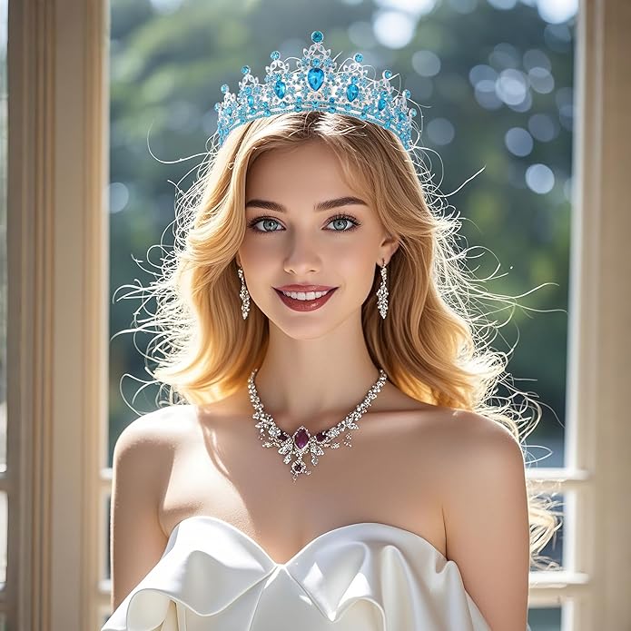 Kamirola - Queen Crown and Tiaras Princess Crown for Women and Girls Crystal Headbands for Bridal, Princess for Wedding and Party（01）