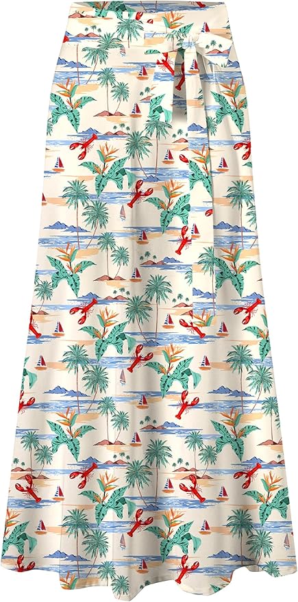 Cromoncent Matching Hawaiian Outfits for Family, Dad and Son Matching Luau Beach Tropical Shirts Mommy Daughter Tropical Sets