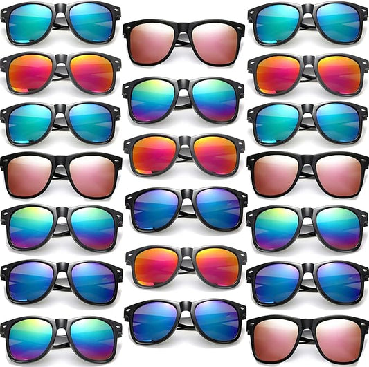 Eyegla Sunglasses Bulk Adults Party Sunglasses 80s Glasses Shades for Party Favors 8/10/20/30Pack