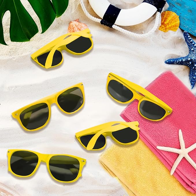 Colorful Party Sunglasses Bulk 20 Packs for Wedding Beach Summer Pool Party Supplies Goodie Bags Stuffers