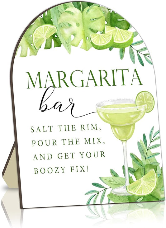 Margarita Station Bar Sign, Cocktail Bar Sign for Bachelorette, Bridal Shower Table Signs, Cocktail Drinking Station Welcome Board, Margarita Drink Board for Bachelor Party, Bridal Party Decor Sign