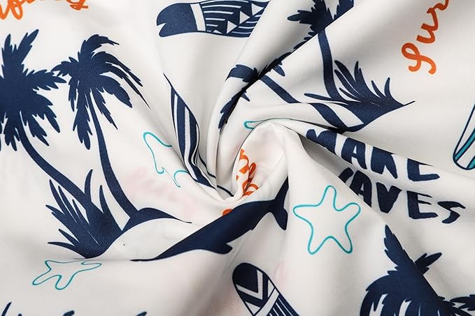 Cromoncent Matching Hawaiian Outfits for Family, Dad and Son Matching Luau Beach Tropical Shirts Mommy Daughter Tropical Sets
