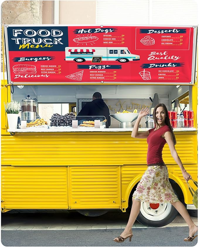 Custom Vinyl Banners and Signs Customize for Business Outdoor, Personalized Banner Customize with Text Logo for Parties Graduation, Customized Banner Decoration for Birthday Wedding Event 3'x4'