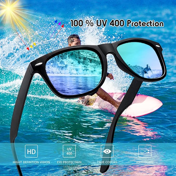 12/24 Pack Wholesale Retro Neon Colors Party Favor Supplies Unisex Sunglasses Bulk for Adults Teens, UV400 Protection
