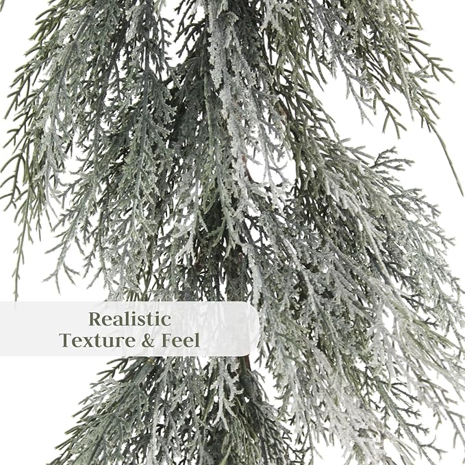 CG Hunter Holiday Collection Faux Garland, Premium Artificial Indoor and Outdoor Large 6-ft Magnolia, Eucalyptus, Pinecone, Needle Pine Christmas Garland, Christmas Decorations and Holiday Greenery