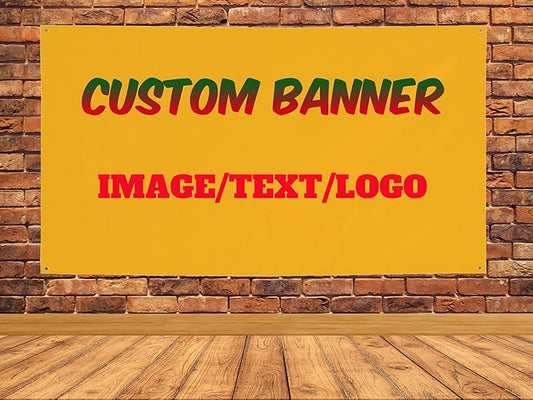 Custom Banners And Signs Customize With Photo Logo Text Personalized Banner For Parties Business Birthday Graduation Indoor Outdoor 47 X 71 Inch