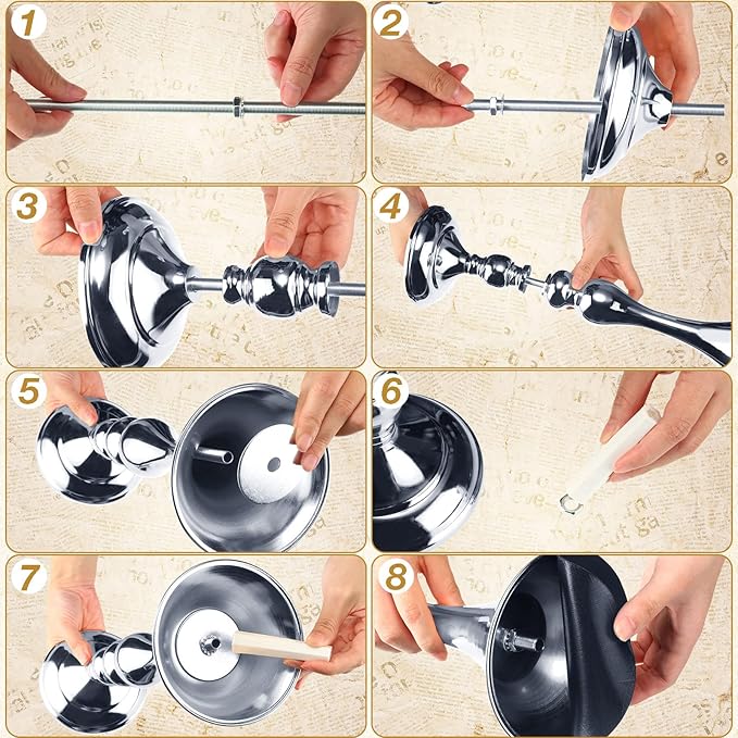 Sadnyy 16 Pcs Metal Flower Arrangements Stand Metal Wedding Centerpiece Stand Tall Table Decor Flower Vase for Wedding Reception Centerpieces Event Party Hotel Home Decor(12.6 Inch,Silver)