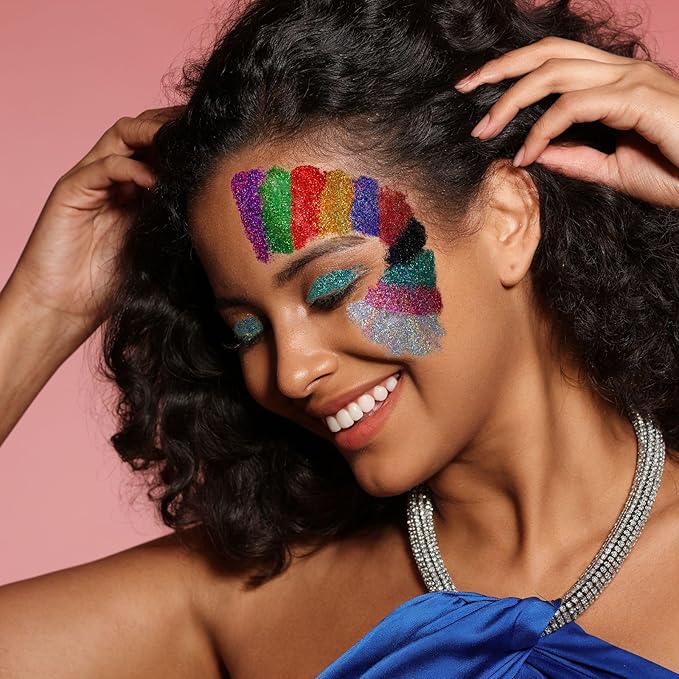 Teenitor Face Glitter Body Glitter Makeup Festival Glitter Gel, 12 Colors Face and Body Glitter Gel, Hair Glitter, Glitter for Face and Hair