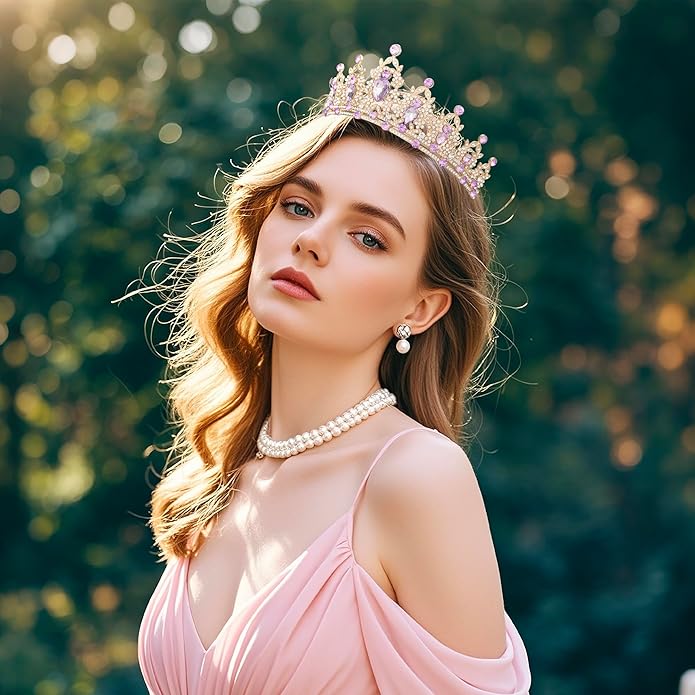 tiaras and crowns for women queen crowns for Women and Girls Crystal Princess Tiaras Rhinestone Tiaras For Wedding Bridal Birthday Prom Pageant Party