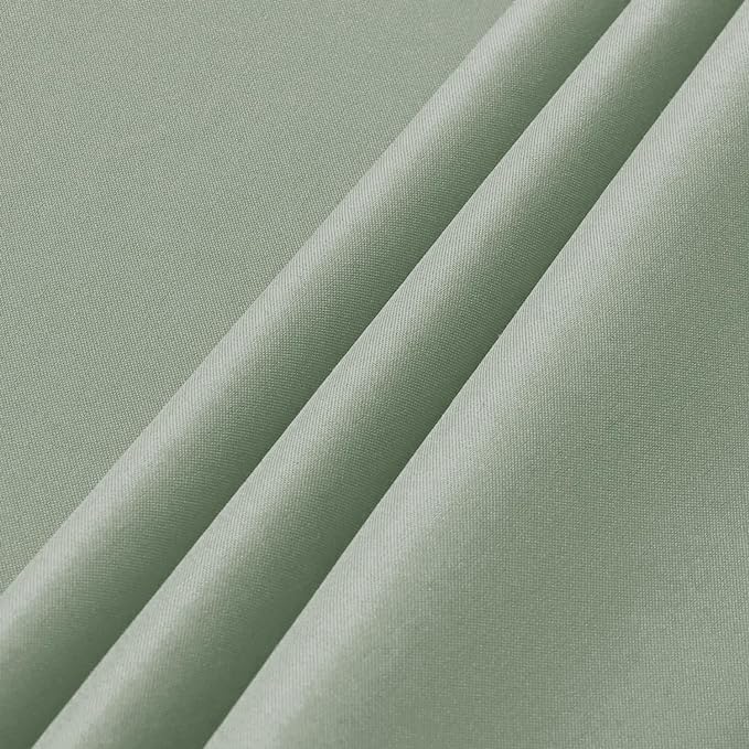 sancua 6 Pack Sage Green Tablecloth 60 x 102 Inch, Rectangle Table Cloth for 6 Feet Tables - Stain and Wrinkle Resistant Washable Polyester Table Cover for Dining Tables, Buffet Parties and Camping