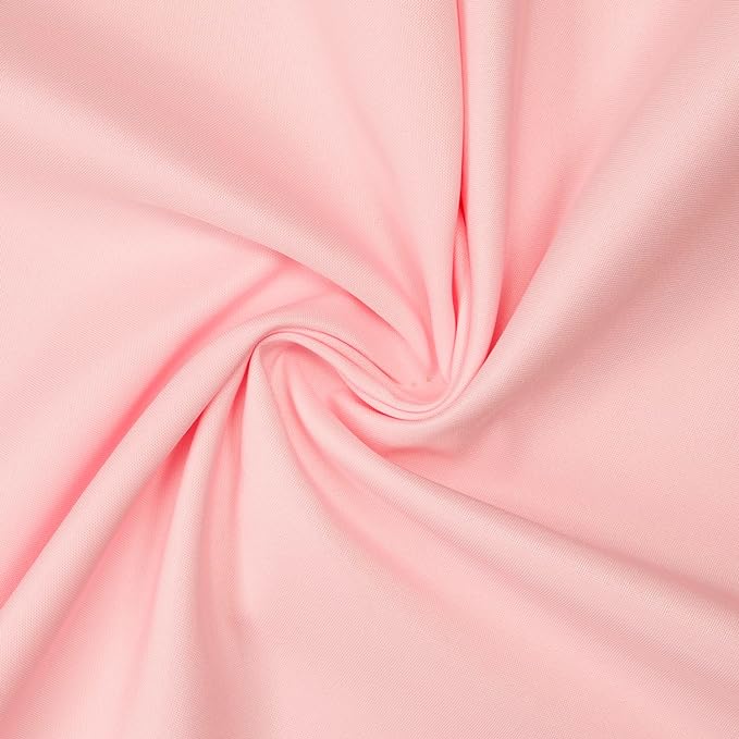 Gee Di Moda Fitted Tablecloth - 72 x 30 Inch Pink Fitted Table Cloth for 6 Foot Rectangle - Heavy Duty Washable Fabric - for 6 Ft Buffet Table Holiday Party Dinner Wedding & Trade Show