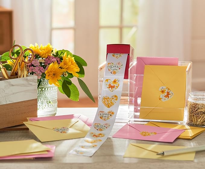 American Greetings 500-Count Stickers with Dispenser - Designed by Kathy Davis, Hearts