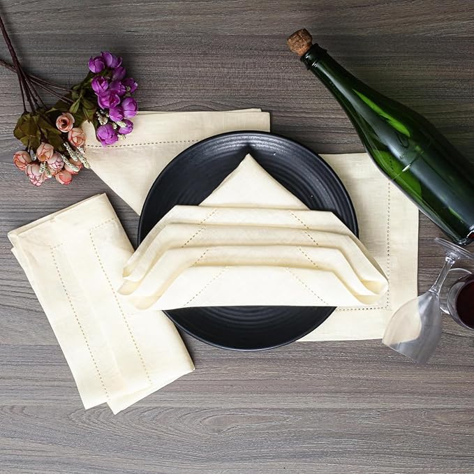 Homidate Cloth Dinner Napkins – Machine Washable Reusable Fabric Napkins for Weddings, Parties & Table Decorations
