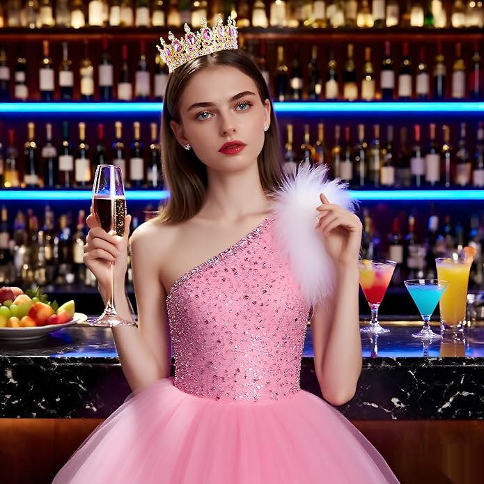 Crown Tiara for Women Queen Crown Rhinestone Wedding Crowns Birthday Tiara Women's Hair Accessories Costume Party Halloween Decor Prom Gifts