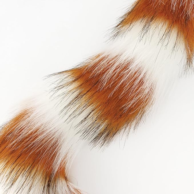 Animal Cat Wolf Fox Dog Faux Fur Tail for Halloween Party Cosplay Costume Accessories