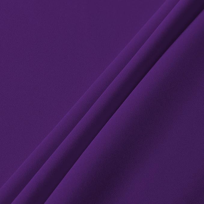 sancua Round Tablecloth - 48 Inch - Water Resistant Spill Proof Washable Polyester Table Cloth Decorative Fabric Table Cover for Dining Tables, Buffet Parties and Camping, Purple