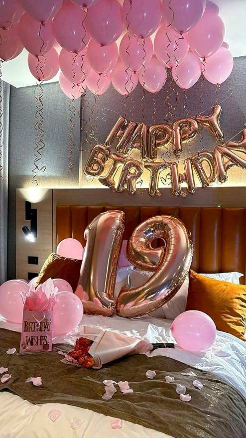40 Inch Big Rose Gold 9 Balloon Number, Jumbo Giant Happy 9th 19 29 39 49 99 Birthday Party Decorations, Rose Gold Large Nine Mylar Foil Anniversary Birthday Party Engagement Decorations