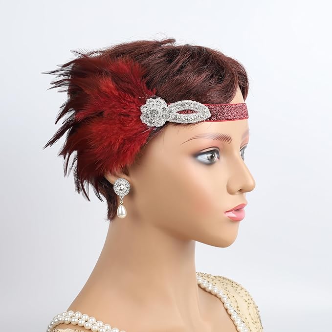 1920s Flapper Accessories Sets Roaring 20s Gatsby Costume Accessories Set for Women