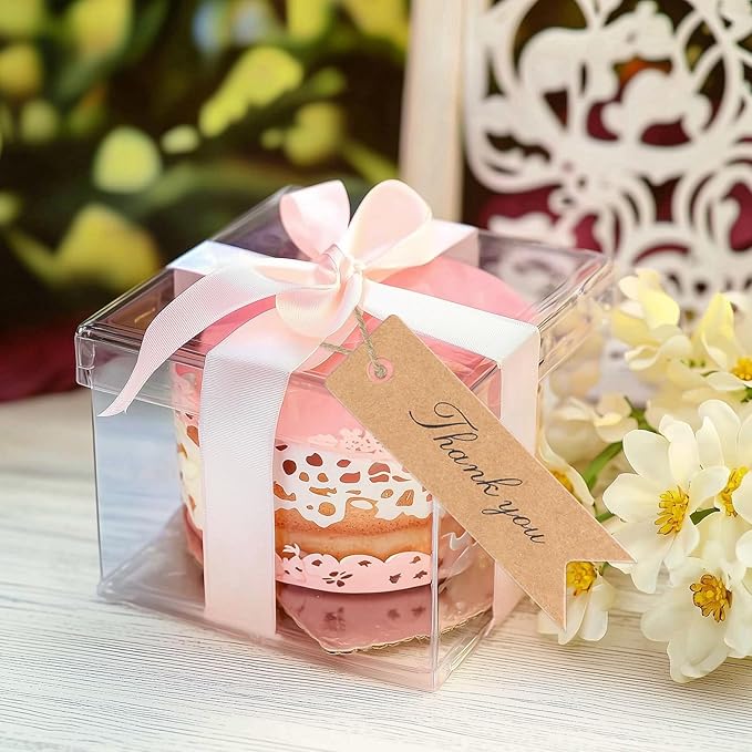 G2PLUS Mini Thank You Tags, 100PCS Small Gift Tags with String, Paper Hang Tag, Kraft Paper Gift Tag with Jute Twine for Arts and Crafts, Wedding, Christmas, Thanksgiving (Brown)
