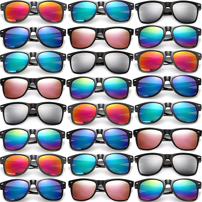 Eyegla Sunglasses Bulk Adults Party Sunglasses 80s Glasses Shades for Party Favors 8/10/20/30Pack