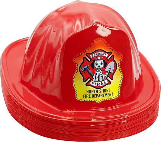 Kenco Kids Customizable Plastic Firefighter Hats -Choose your style, add your name or department
