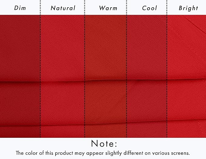 Ruvanti Premium Cloth Napkins Set of 12, 18x18 Inches, 100% Cotton, Washable, Soft & Absorbent, Perfect for Wedding, Christmas, Thanksgiving Dinners - Flame Scarlet