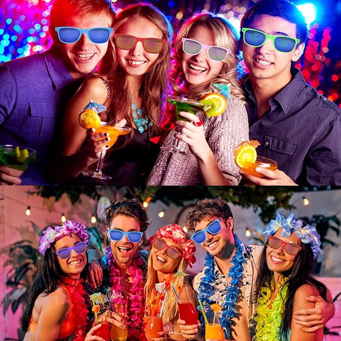 Eyegla Sunglasses Bulk Adults Party Sunglasses 80s Glasses Shades for Party Favors 8/10/20/30Pack